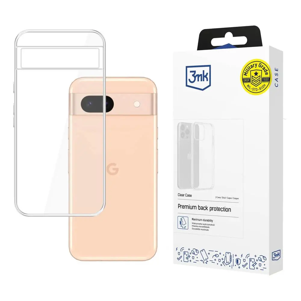Etui 3mk Clear Case do Google Pixel 8a Przezroczysty