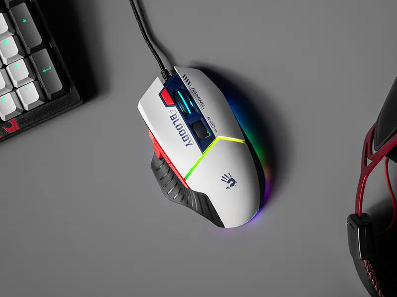 Myszka gamingowa A4tech Bloody W95Max Sports Navy Biały