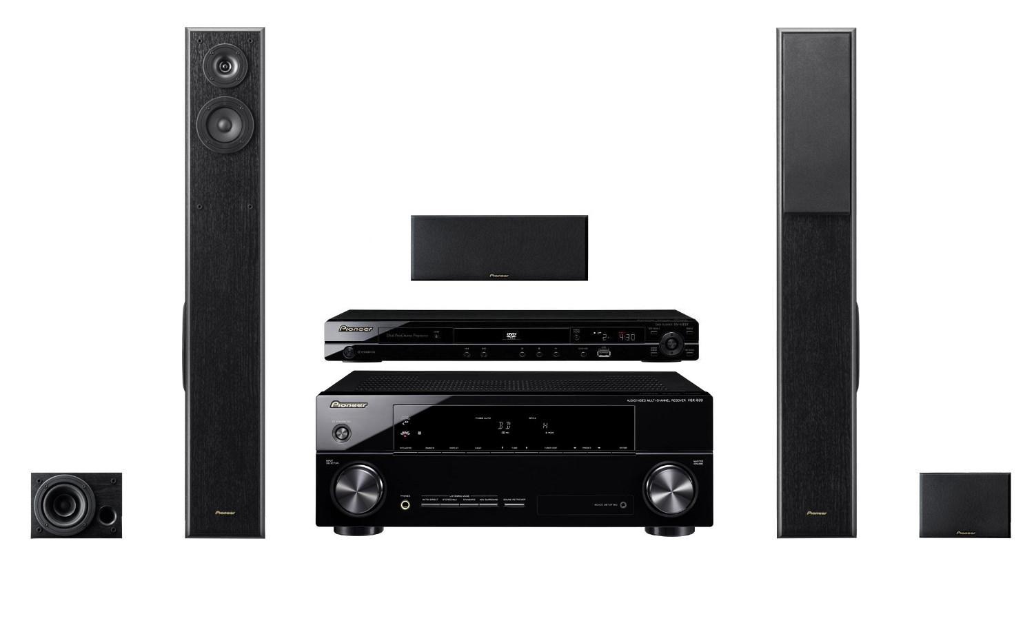Zestaw kina Pioneer DV-430V, VSX-520K, S-ESR2TB