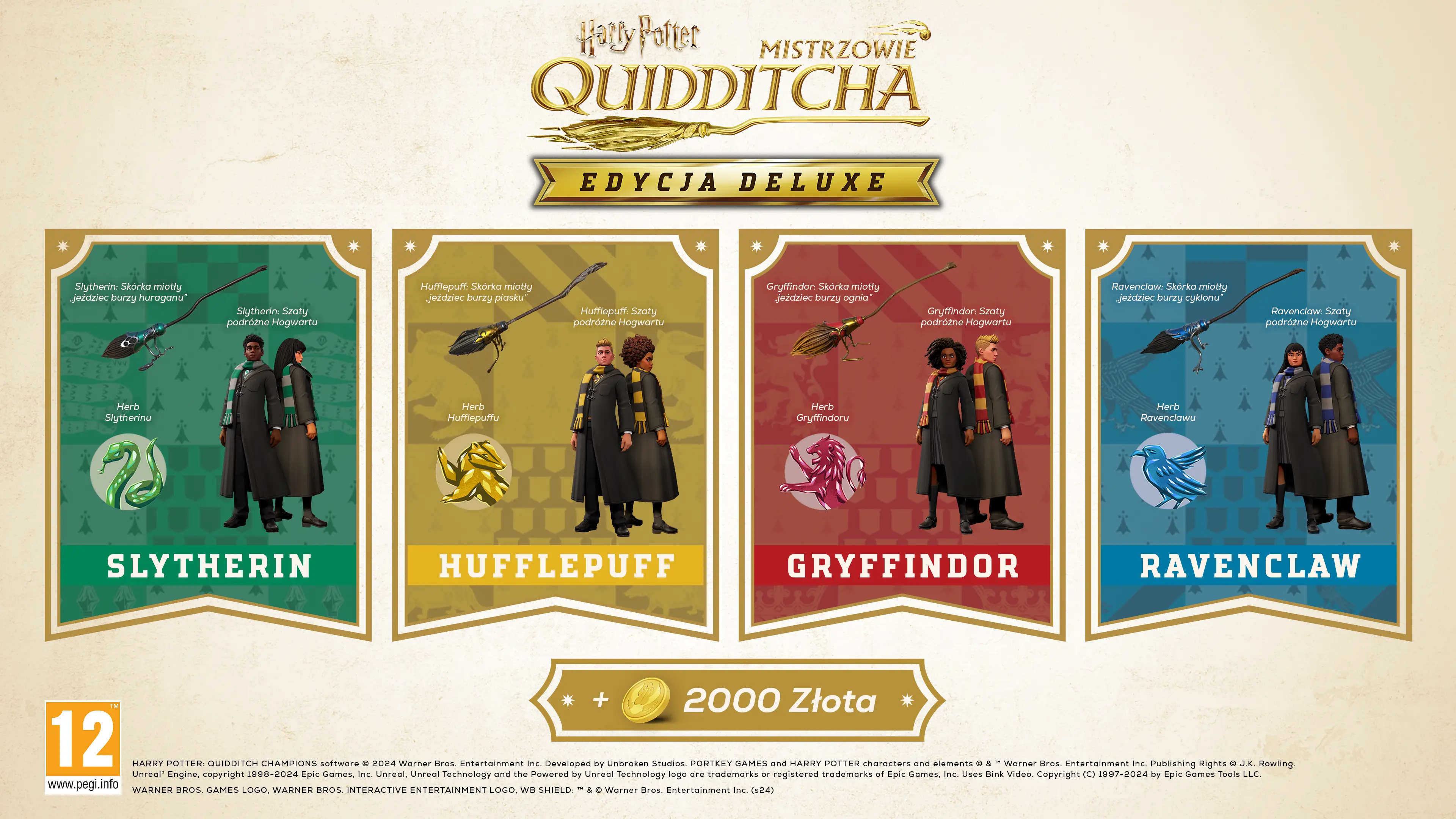Harry Potter Mistrzowie Quidditcha Edycja Deluxe Gra na Nintendo Switch