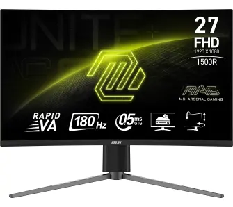 Monitor MSI MAG 27C6PF 27" Full HD Rapid VA 180Hz 0,5ms Zakrzywiony Gamingowy