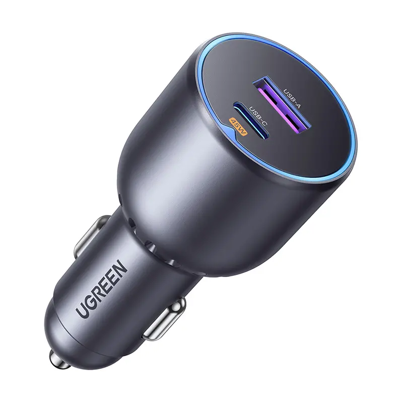 Ładowarka samochodowa UGREEN EC701 USB + USB-C 63W Czarny