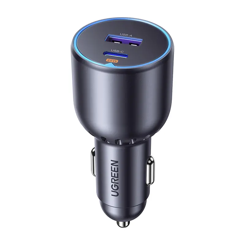 Ładowarka samochodowa UGREEN EC701 USB + USB-C 63W Czarny