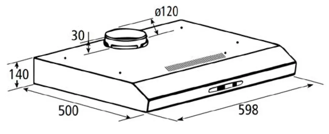 Okap MPM 61-PX-75 Biały