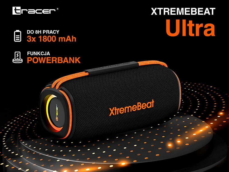 Głośnik Bluetooth Tracer XtremeBeat Ultra 25W Czarny