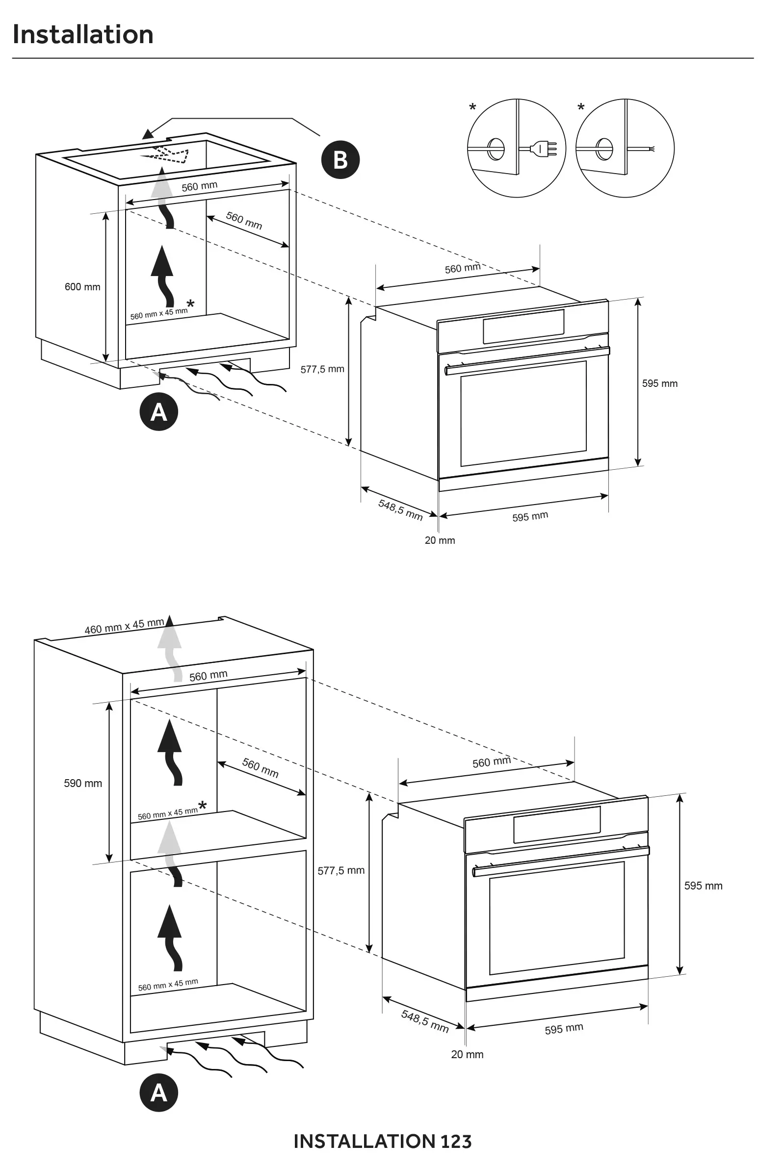Piekarnik elektryczny parowy Candy Idea FIDC X605/CA Czarny