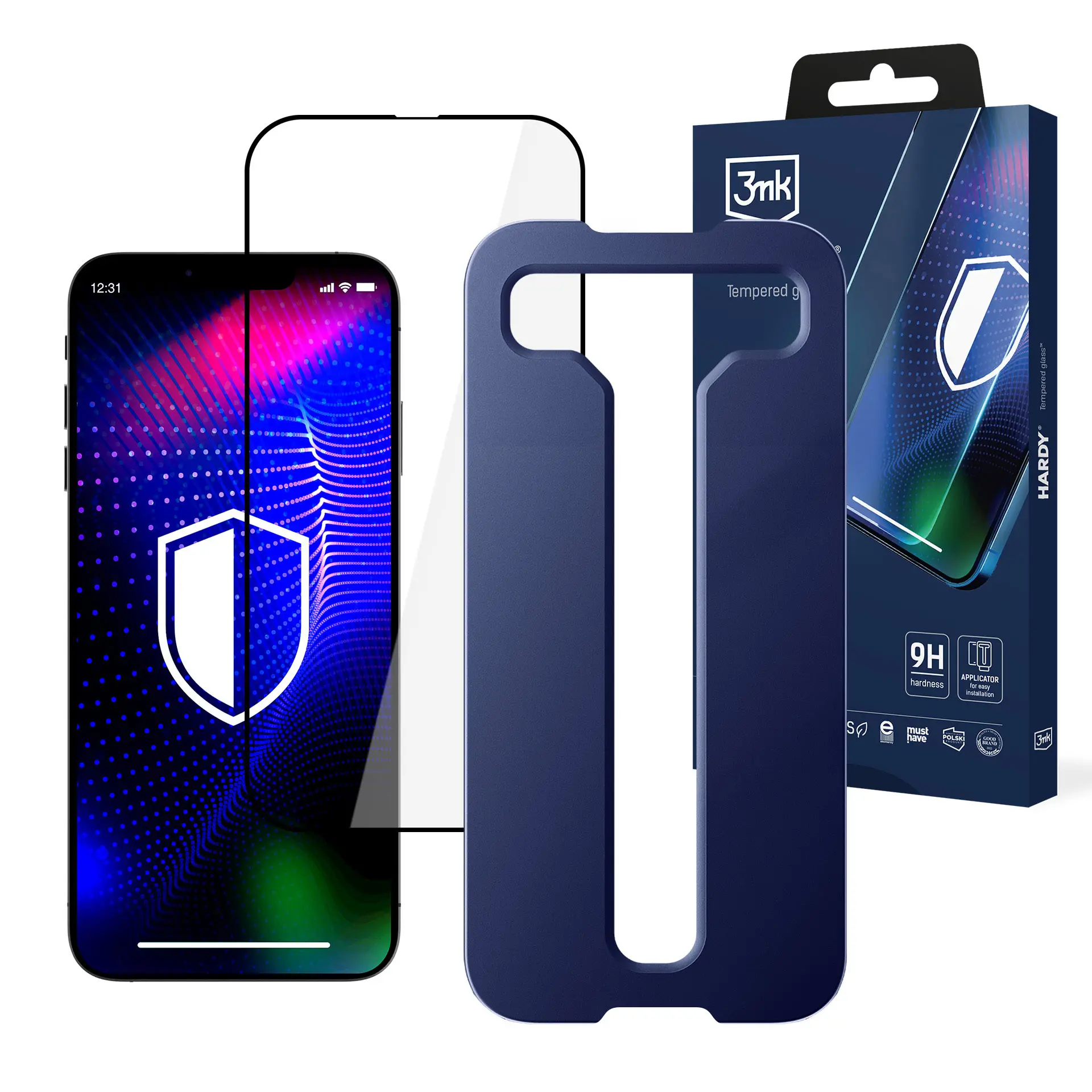 Szkło hartowane 3mk Hardy TemperedGlass z aplikatorem do iPhone 16 Plus