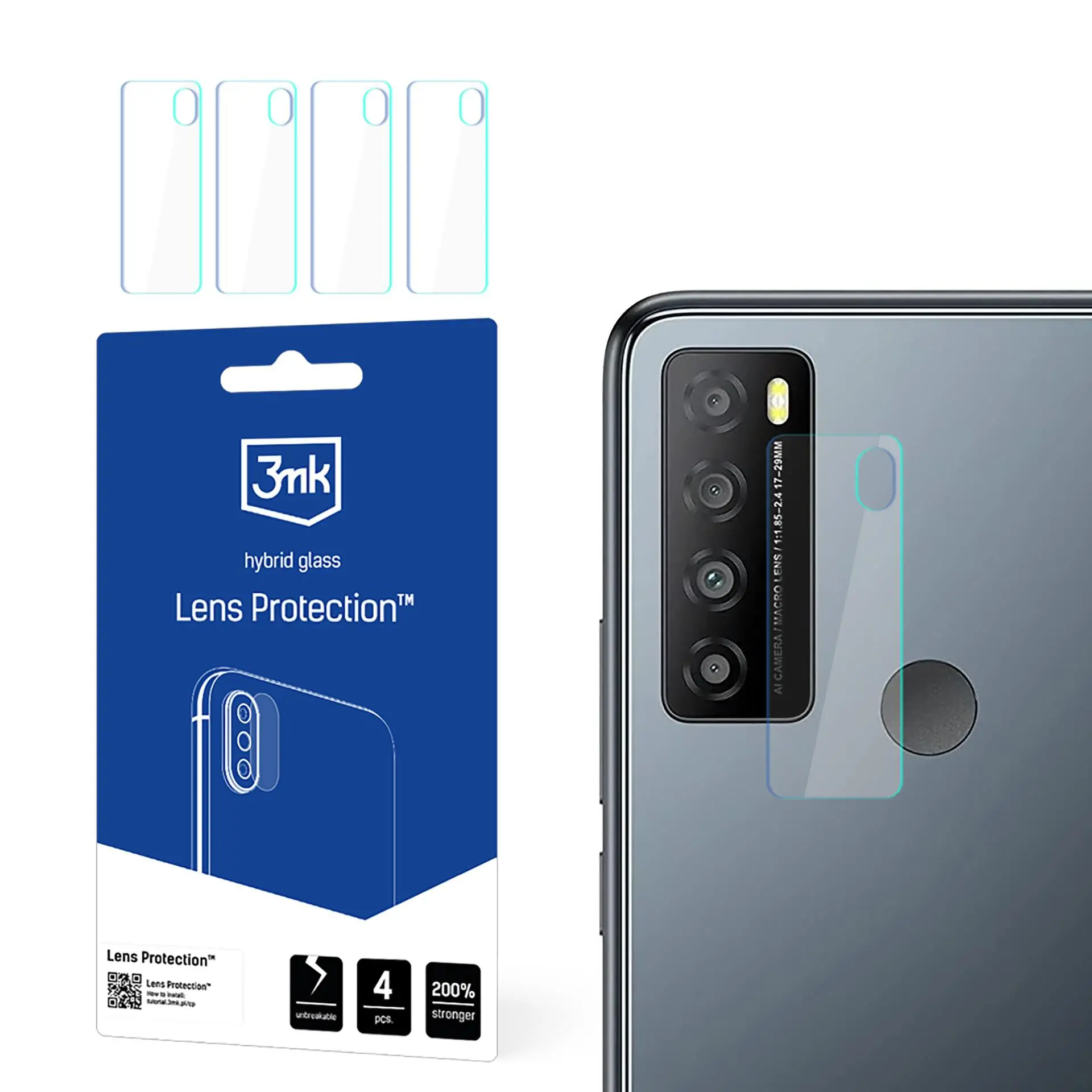 Szkło hybrydowe 3mk Lens Protection do TCL 30 XL