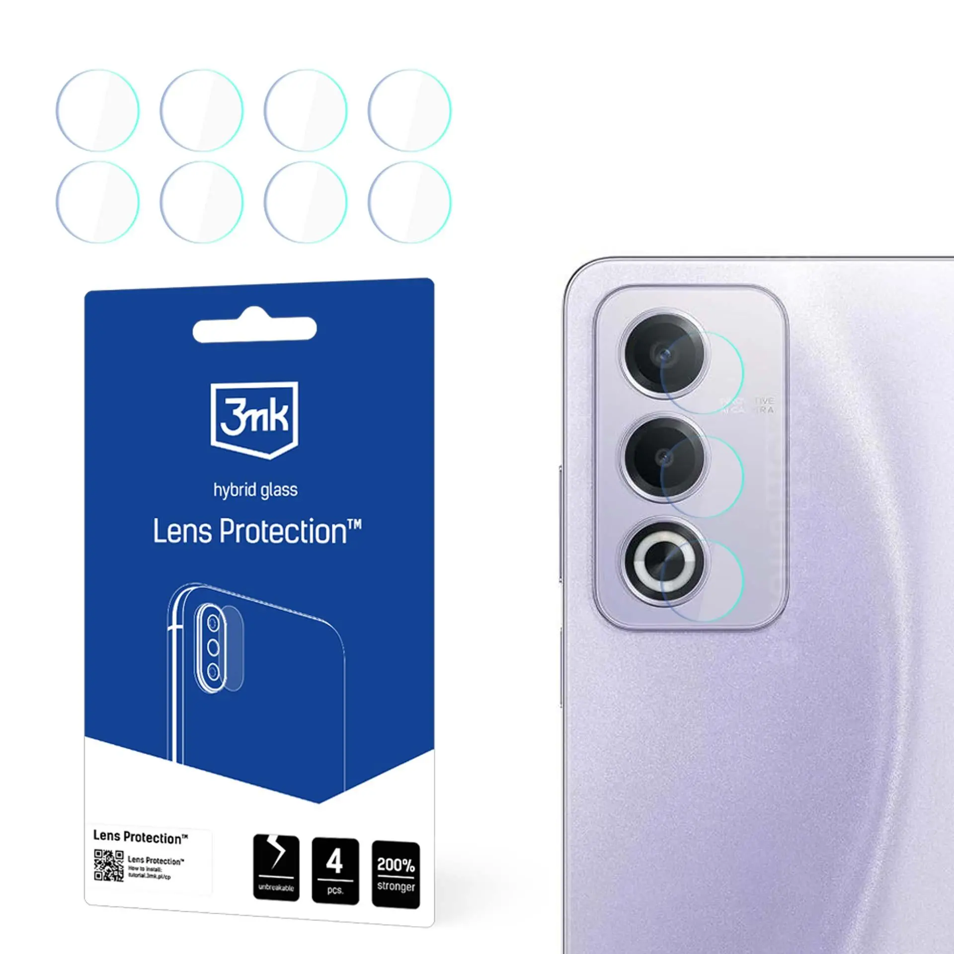 Szkło hartowane 3mk Lens Protection do OPPO A80