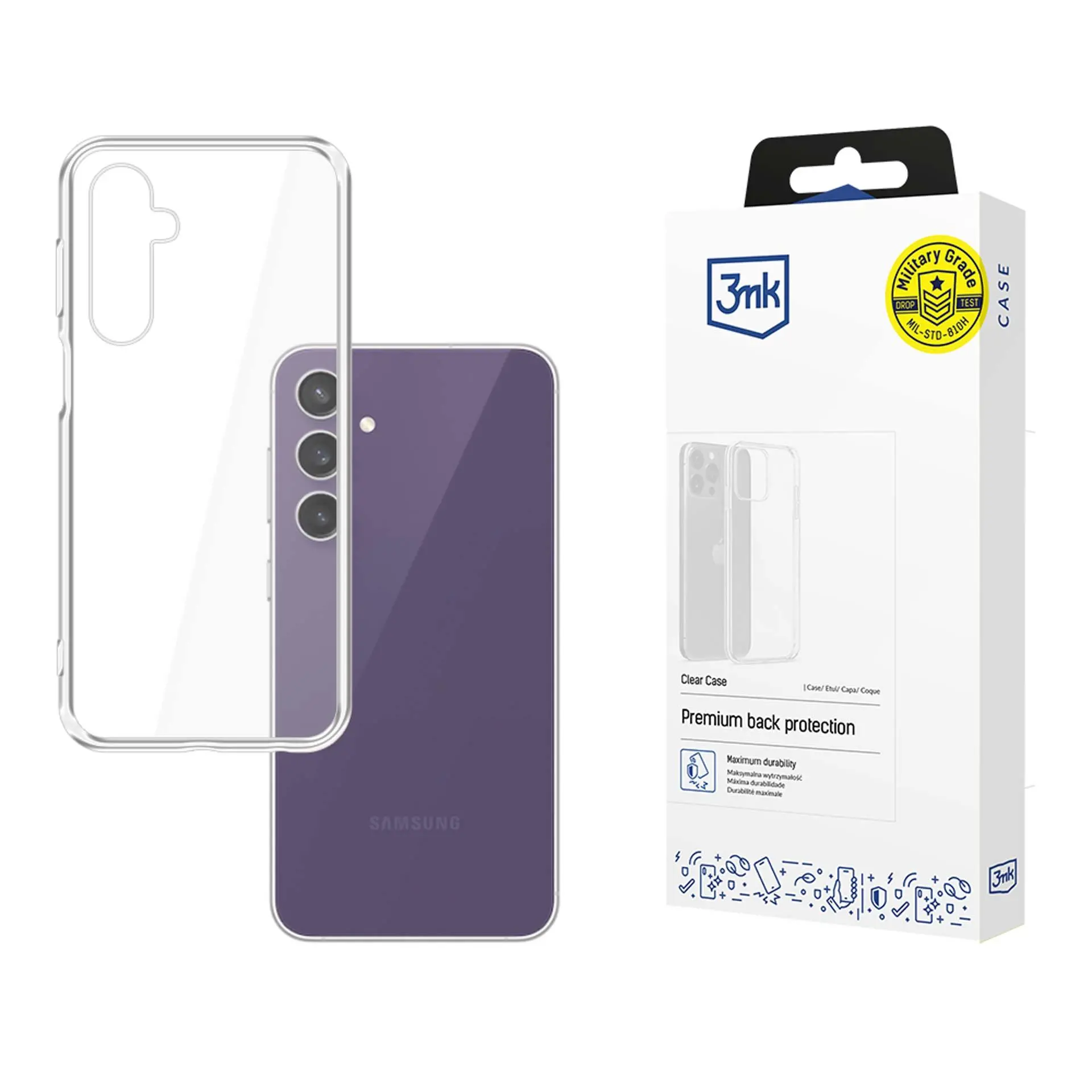 Etui 3mk Clear Case do Samsung Galaxy S24 Fe Przezroczysty