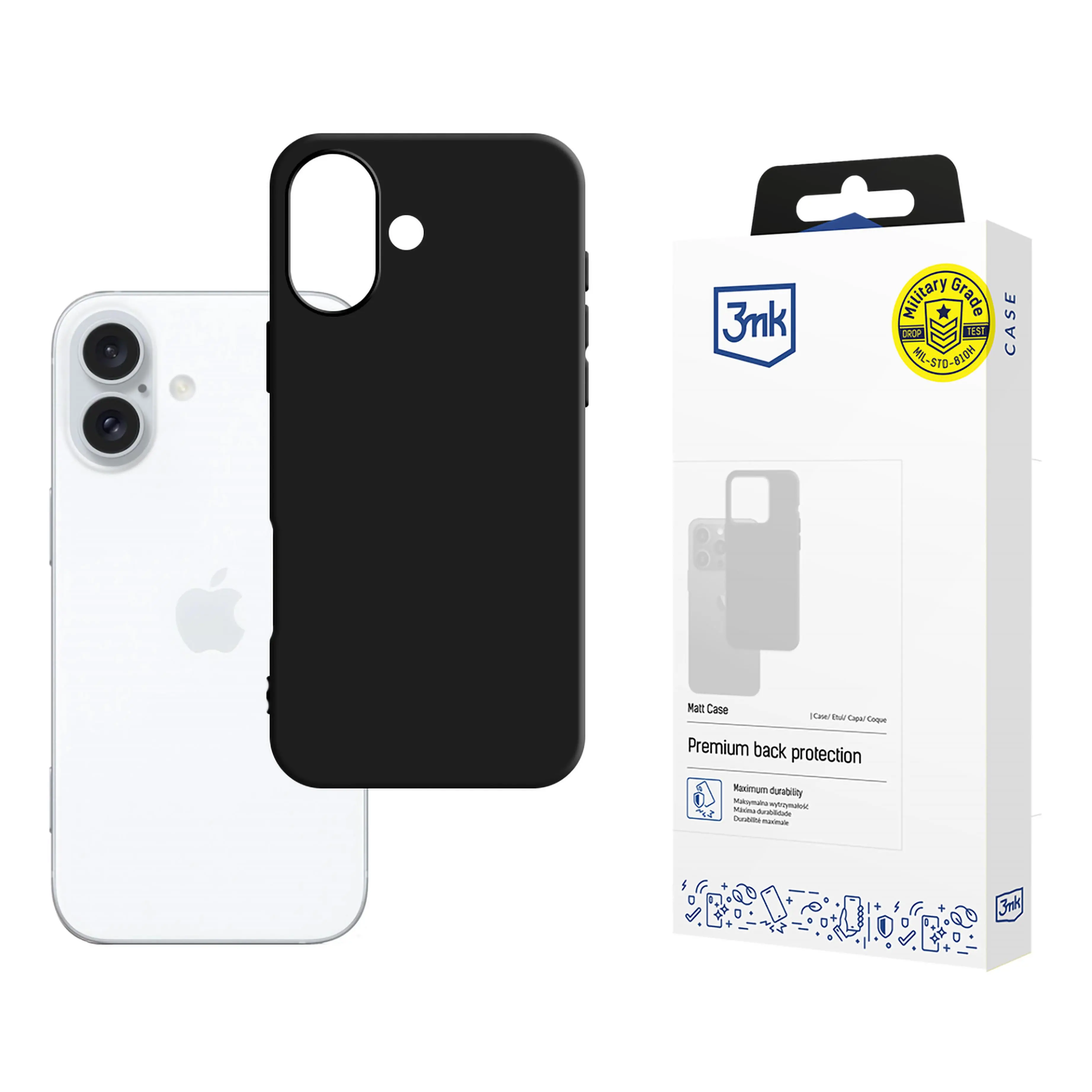 Etui 3mk Matt Case do iPhone 16 Plus Czarny