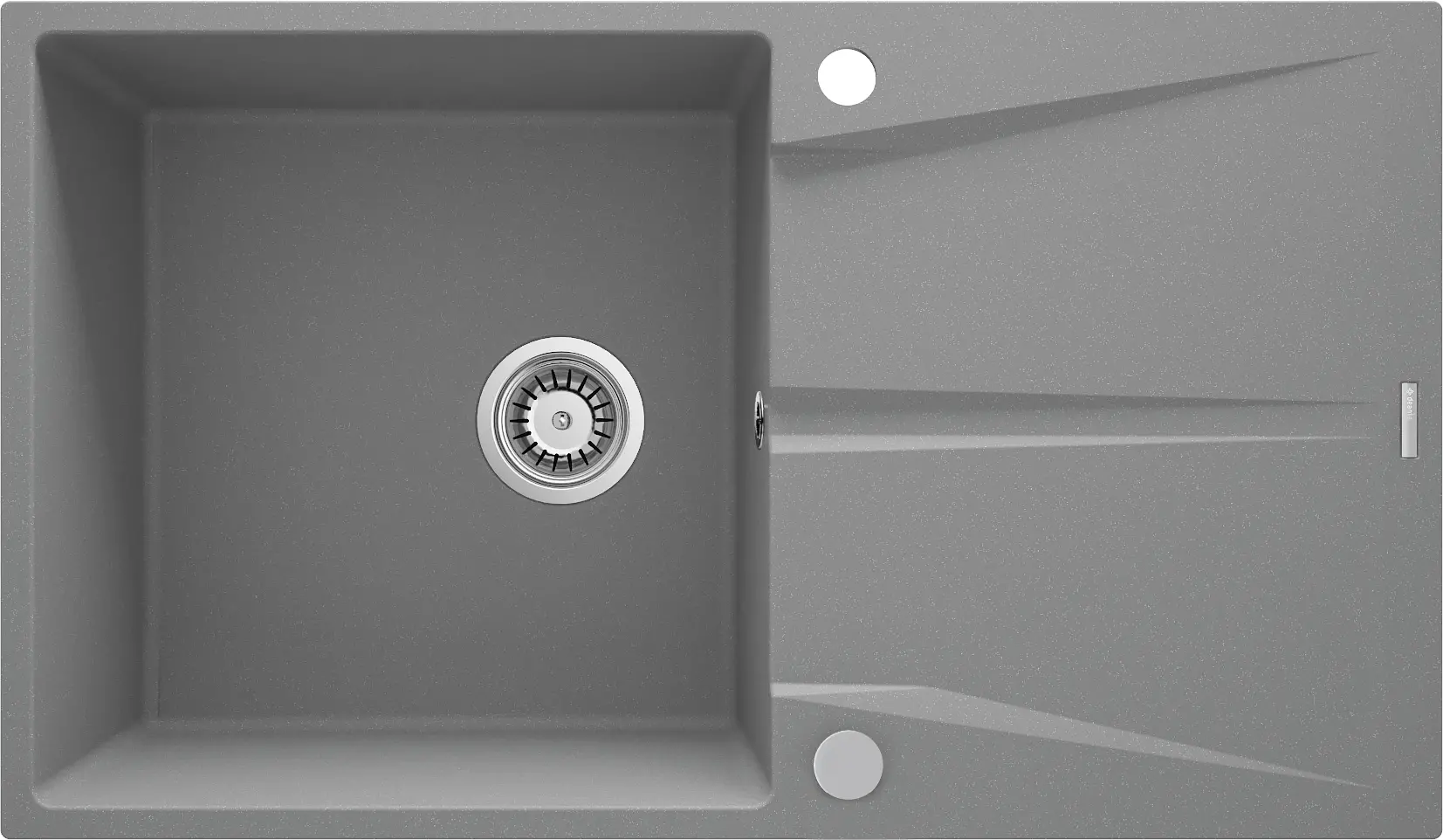 Zlewozmywak Deante Corio ZRC_S11A Granitowy Szary metalik mat