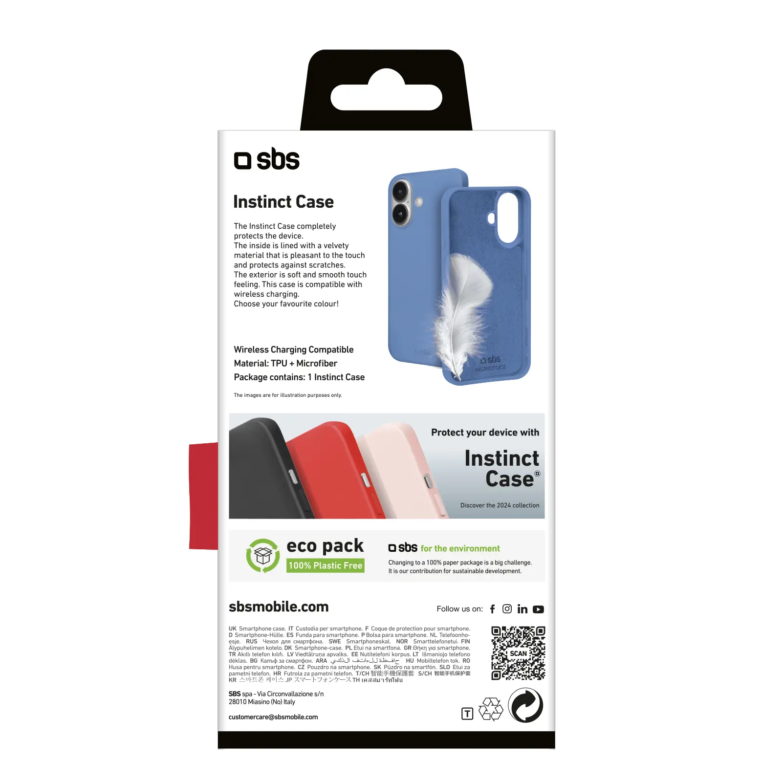 Etui SBS Instinct do iPhone 16 Niebieski