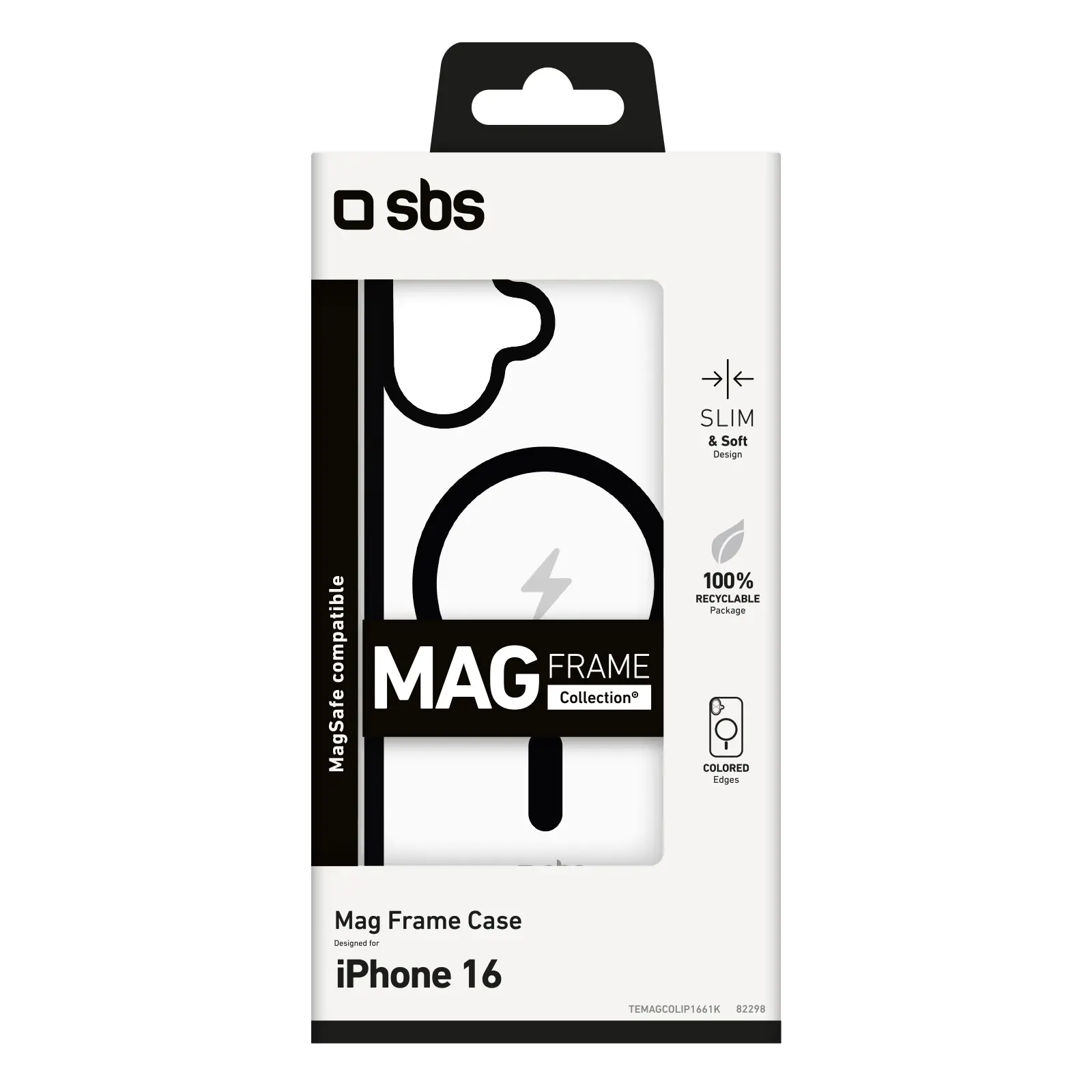 Etui SBS Mag Frame TEMAGCOLIP1661K do iPhone 16 Czarny