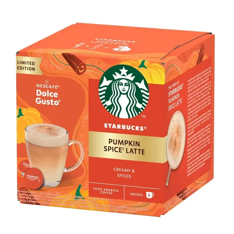 Kapsułki Starbucks Nescafe Dolce Gusto Pumpkin Spice Latte 12szt.