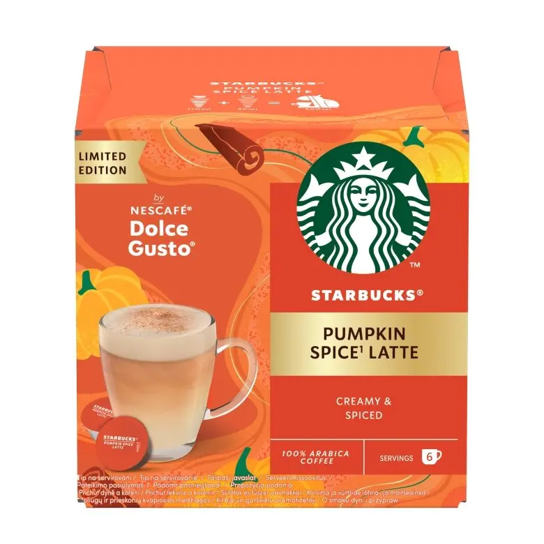 Kapsułki Starbucks Nescafe Dolce Gusto Pumpkin Spice Latte 12szt.
