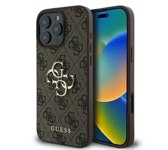 Etui Guess hardcase 4G Big Logo iPhone 16 Pro Brązowy