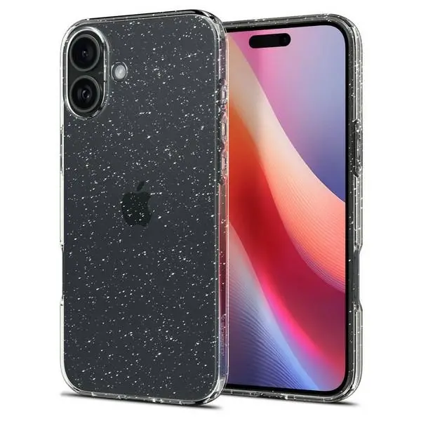 Etui Spigen Liquid Crystal Glitter do iPhone 16 Plus Przezroczysty