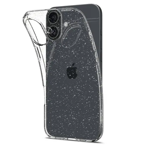 Etui Spigen Liquid Crystal Glitter do iPhone 16 Plus Przezroczysty