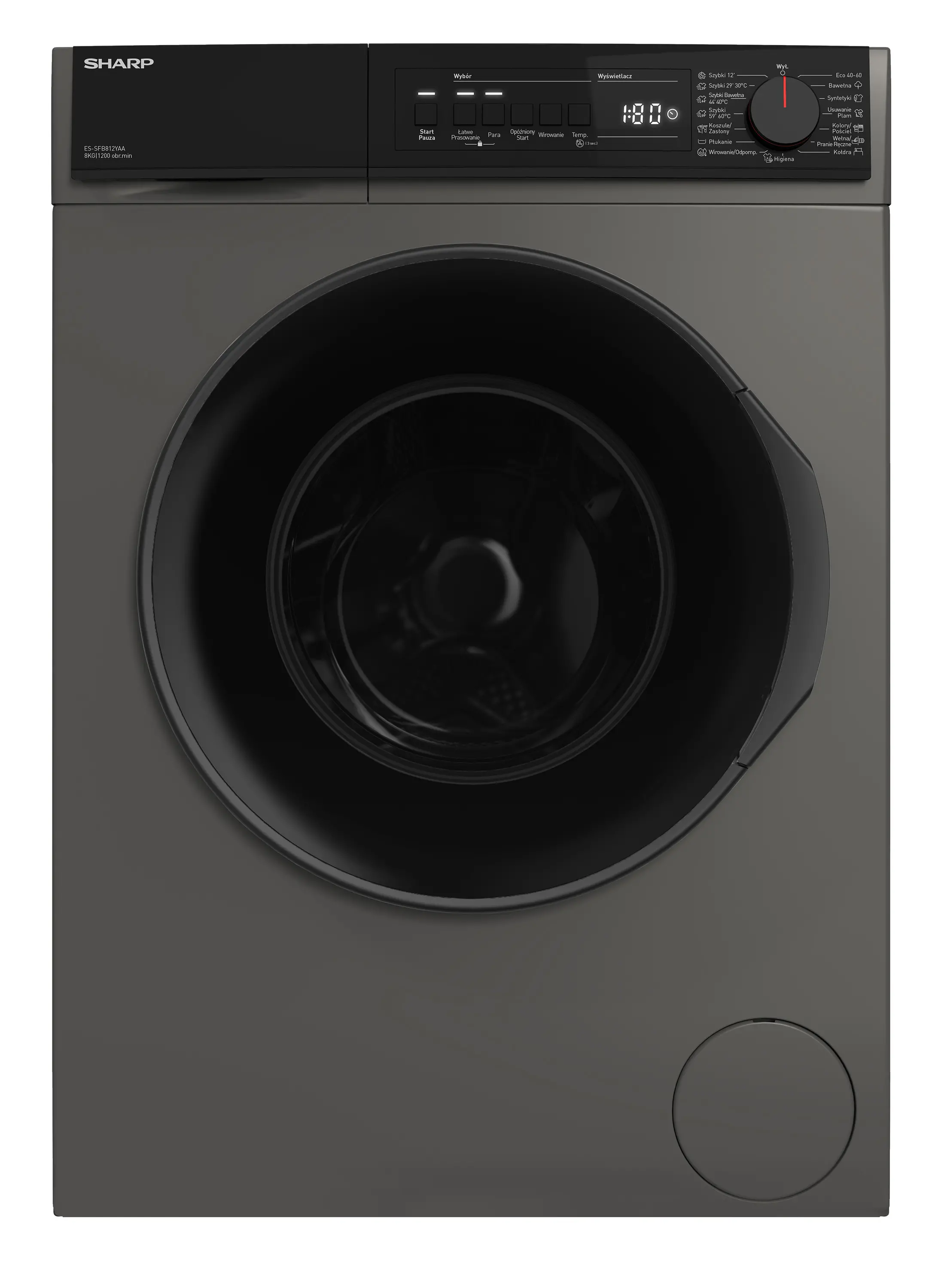 Pralka Sharp ES-SFB812YAA-PL Slim 8kg 1200obr/min