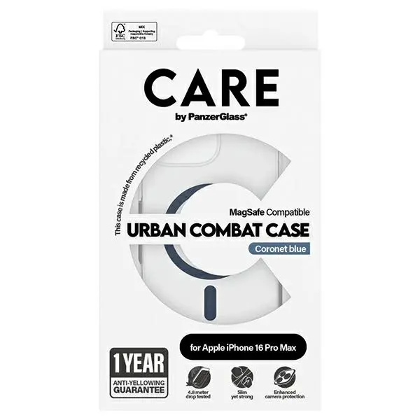 Etui PanzerGlass Flagship Case MagSafe do iPhone 16 Pro Max Niebieski
