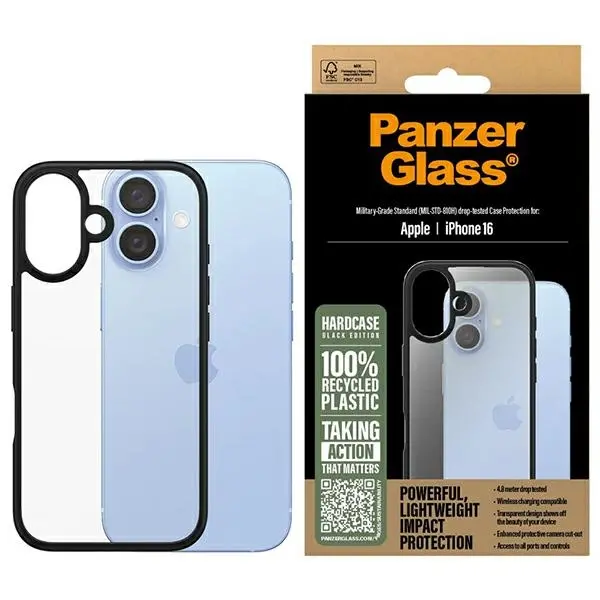 Etui PanzerGlass HardCase do iPhone 16 Czarny