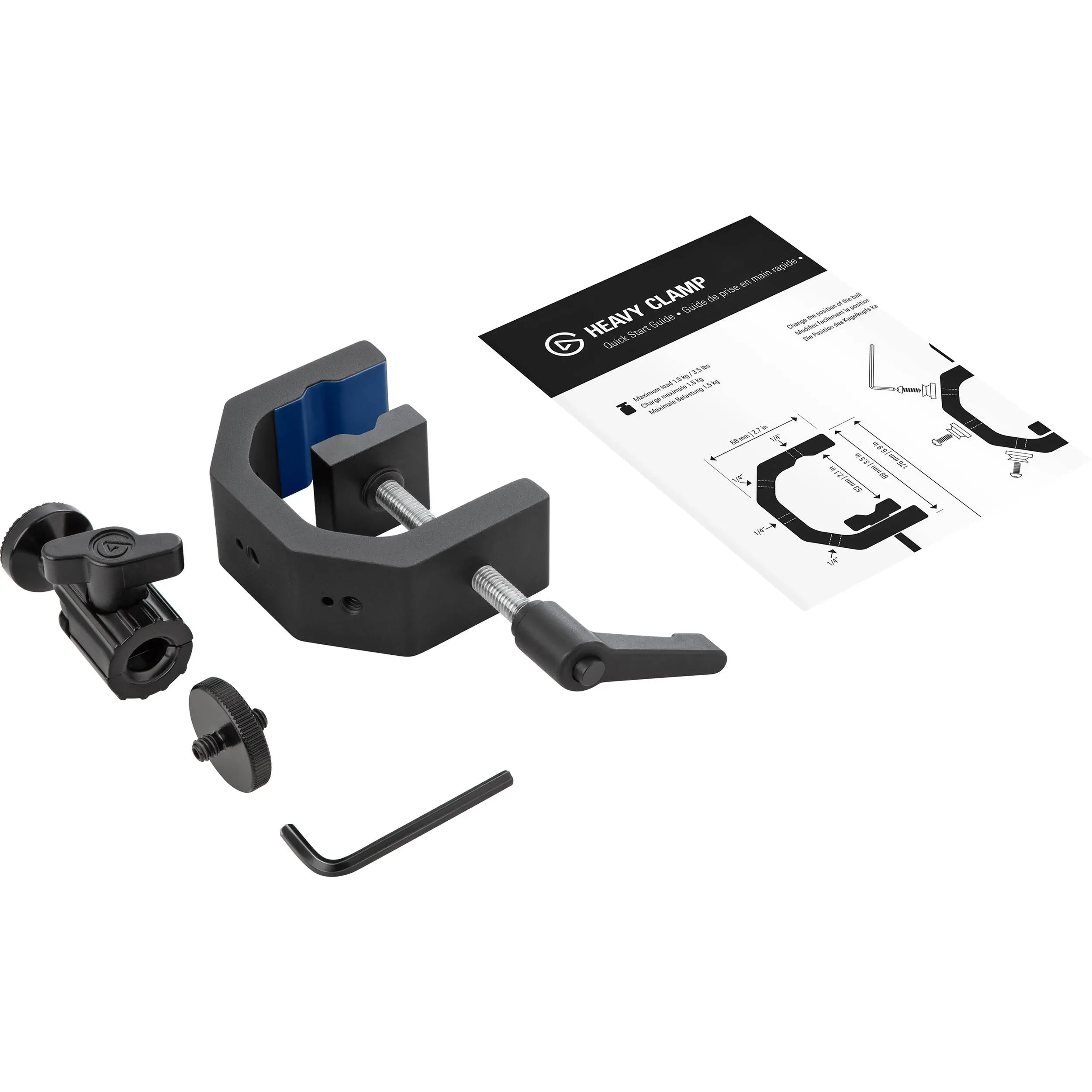 Ramię na mikrofon Elgato Heavy Clamp 10AAQ9901 Czarny