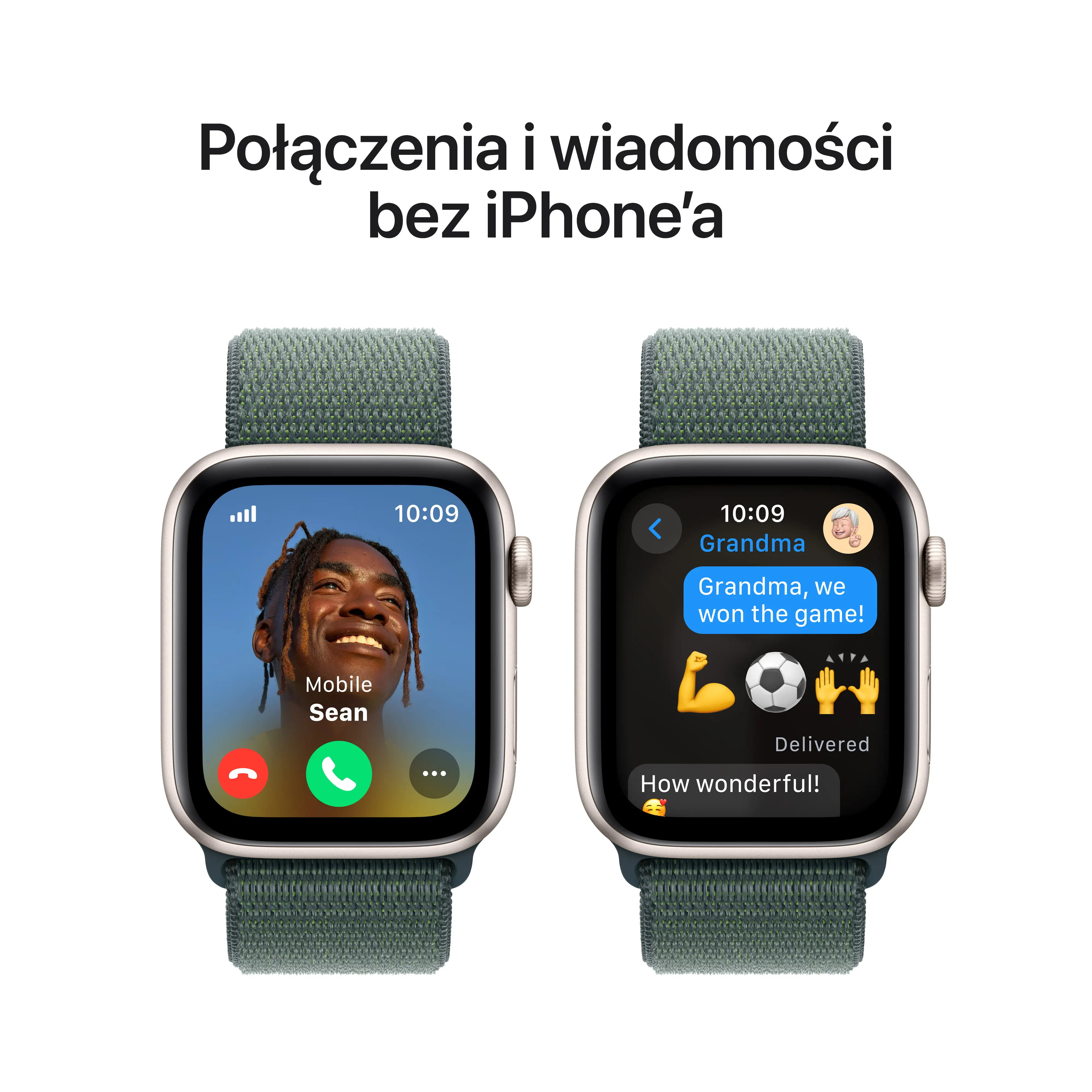 Apple Watch SE 2gen GPS + Cellular koperta 40mm z aluminium Księżycowa poświata opaska sportowa Górskie jezioro