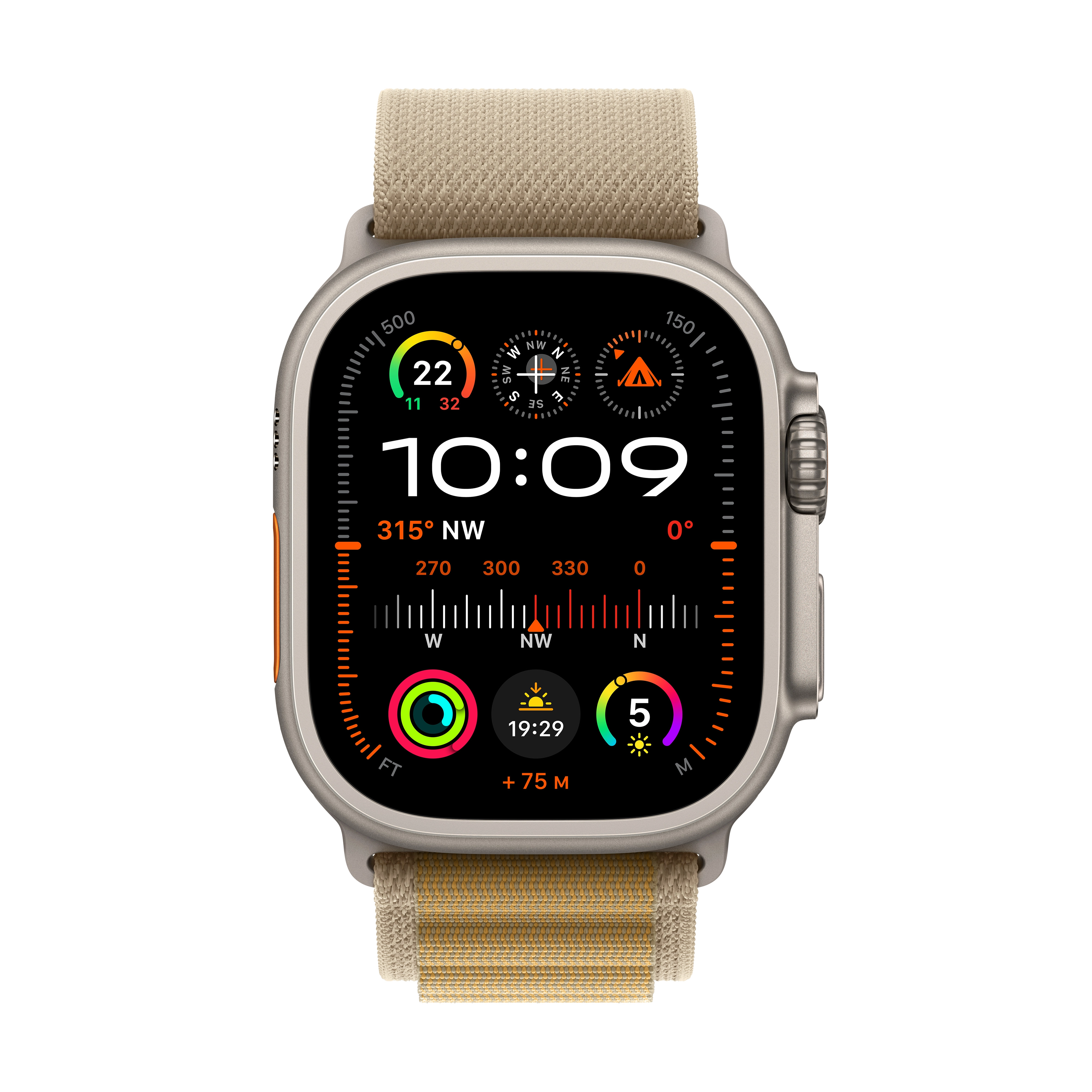 Apple Watch Ultra 2 GPS + Cellular Koperta z tytanu 49mm opaska Alpine beżowy L