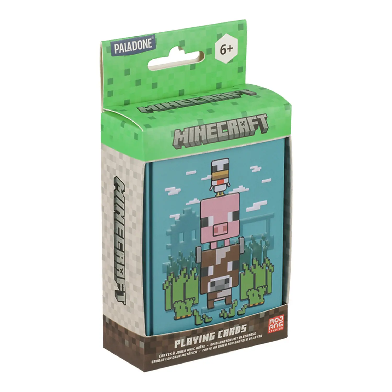 Karty do gry Paladone Minecraft Zwierzątka Playing Cards w metalowej puszce