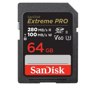 Karta pamięci SanDisk Extreme PRO SDXC 64GB 280/100 V60