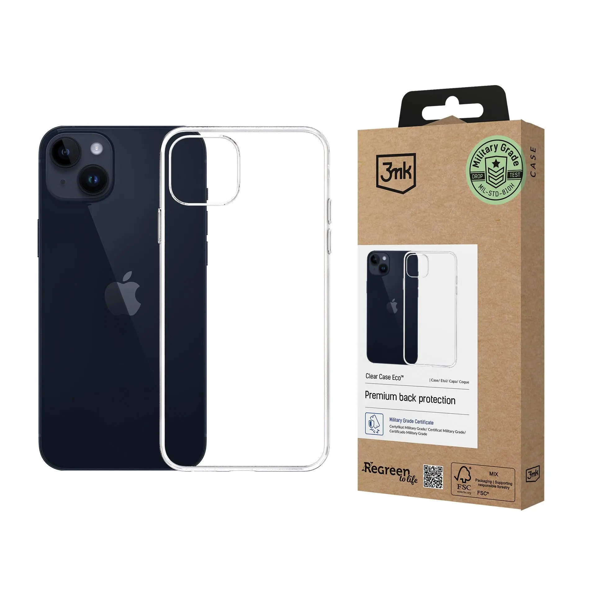 Etui 3mk Clear Case Eco do iPhone 13/14 Przezroczysty