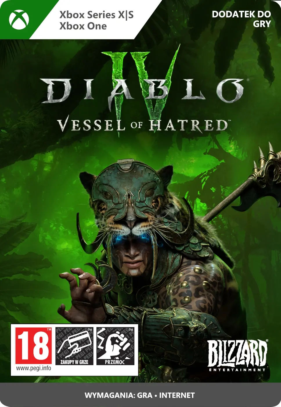 Diablo IV: Vessel of Hatred [kod aktywacyjny] Dodatek do gry na Xbox Series X/S / Xbox One