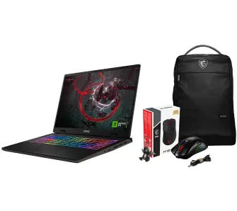 Laptop gamingowy MSI Sword 16 HX B14VGKG-416XPL 16" 240Hz i7-14700HX 16GB RAM 1TB Dysk SSD RTX4070 DLSS3 Szary + Zestaw AKC