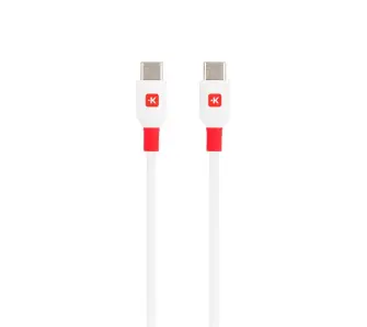 Kabel Skross USB-C do USB-C 100W 1,2m Biały