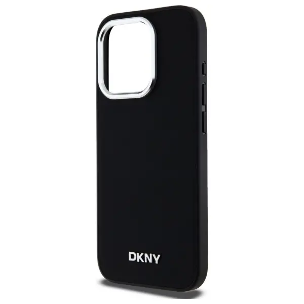Etui DKNY Plain Logo MagSafe do iPhone 15 Pro Max Czarny