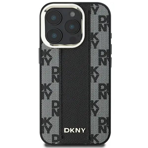 Etui DKNY Checkered Pattern MagSafe do iPhone 16 Pro Czarny