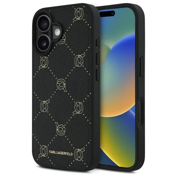 Etui Karl Lagerfeld Magsafe Karl Head do iPhone 16 Czarny