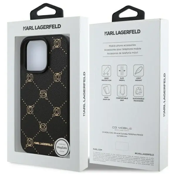 Etui Karl Lagerfeld MagSafe Karl Head do iPhone 16 Pro Max Czarny