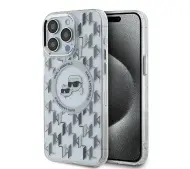 Karl Lagerfeld IML Monogram Karl&Choupette do iPhone 15 Pro Przezroczysty