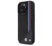 Etui BMW M Meshed Tricolor Stripes MagSafe do iPhone 16 Pro Max Czarny