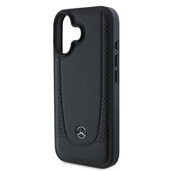 Etui Mercedes-Benz Leather Urban do iPhone 16 Czarny