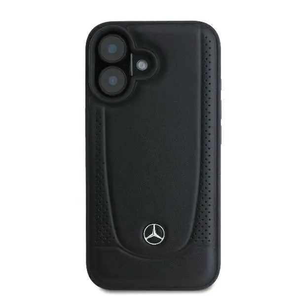 Etui Mercedes-Benz Leather Urban do iPhone 16 Czarny