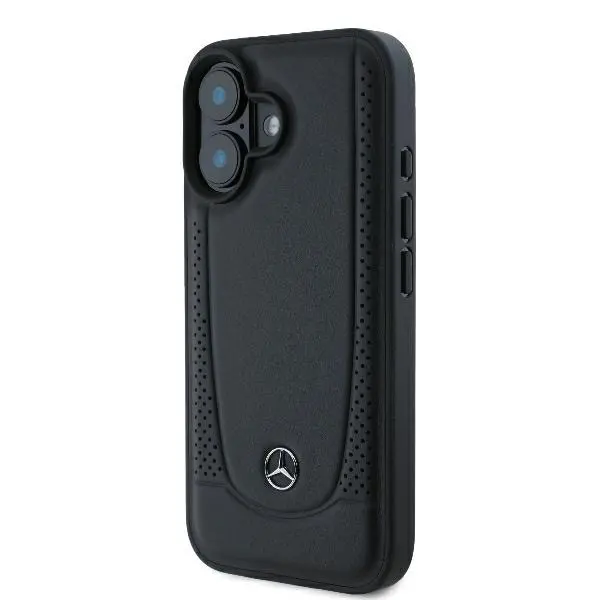 Etui Mercedes-Benz Leather Urban do iPhone 16 Czarny