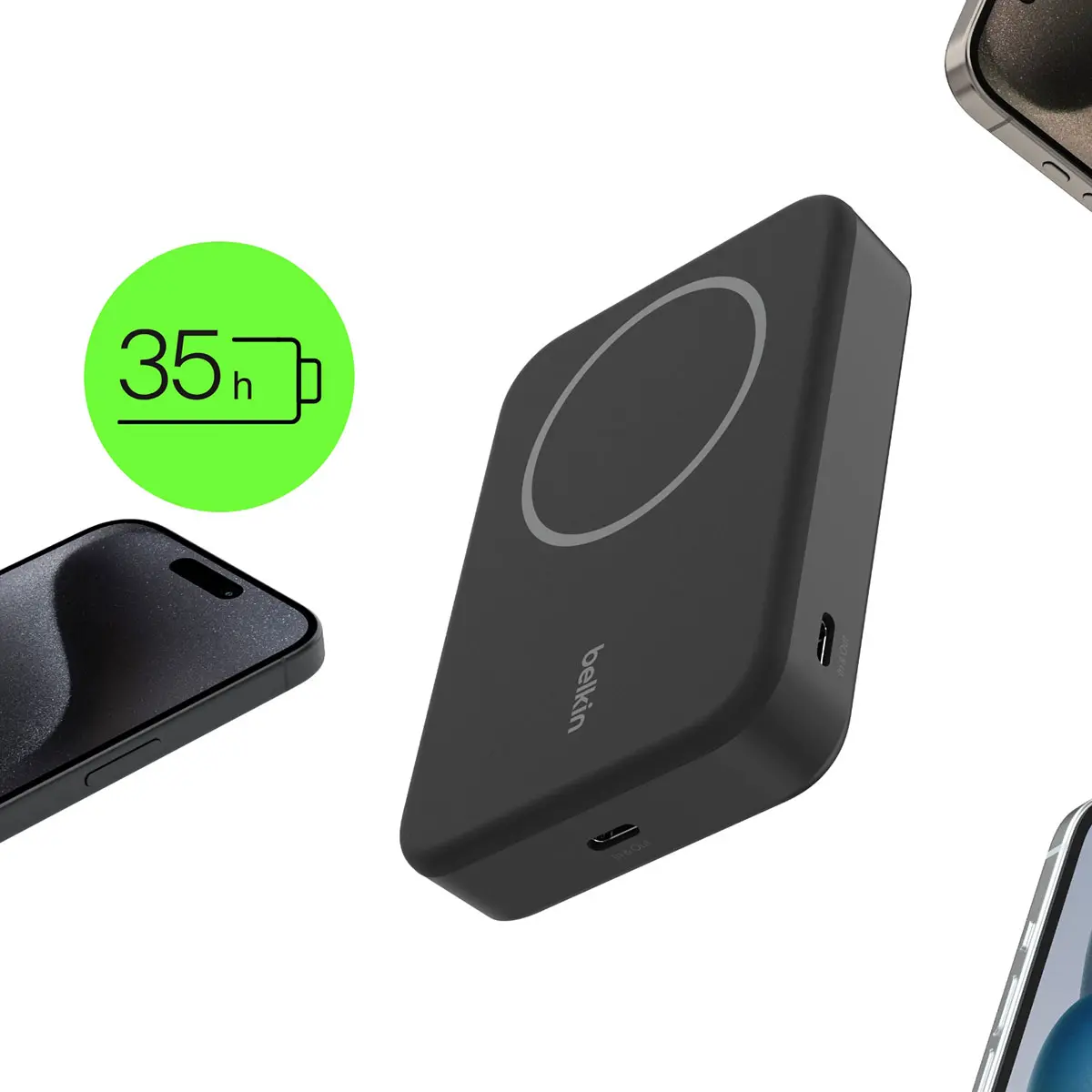 Powerbank Belkin BPD008BTBK BoostCharge Pro Magnetic 10000mAh,15W Qi2, MagSafe Czarny