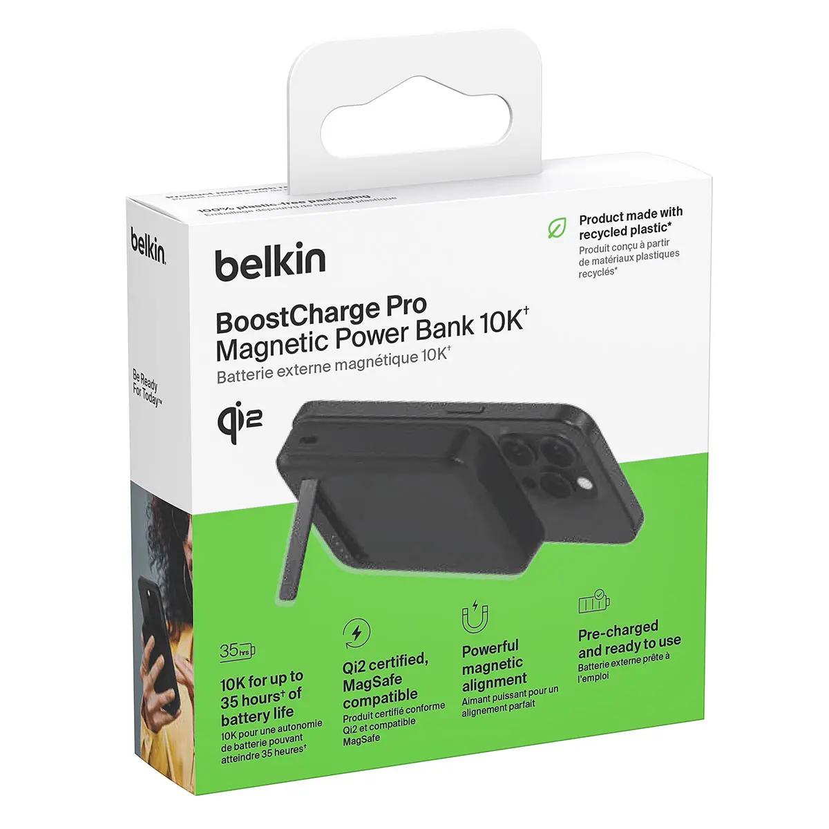 Powerbank Belkin BPD008BTBK BoostCharge Pro Magnetic 10000mAh,15W Qi2, MagSafe Czarny