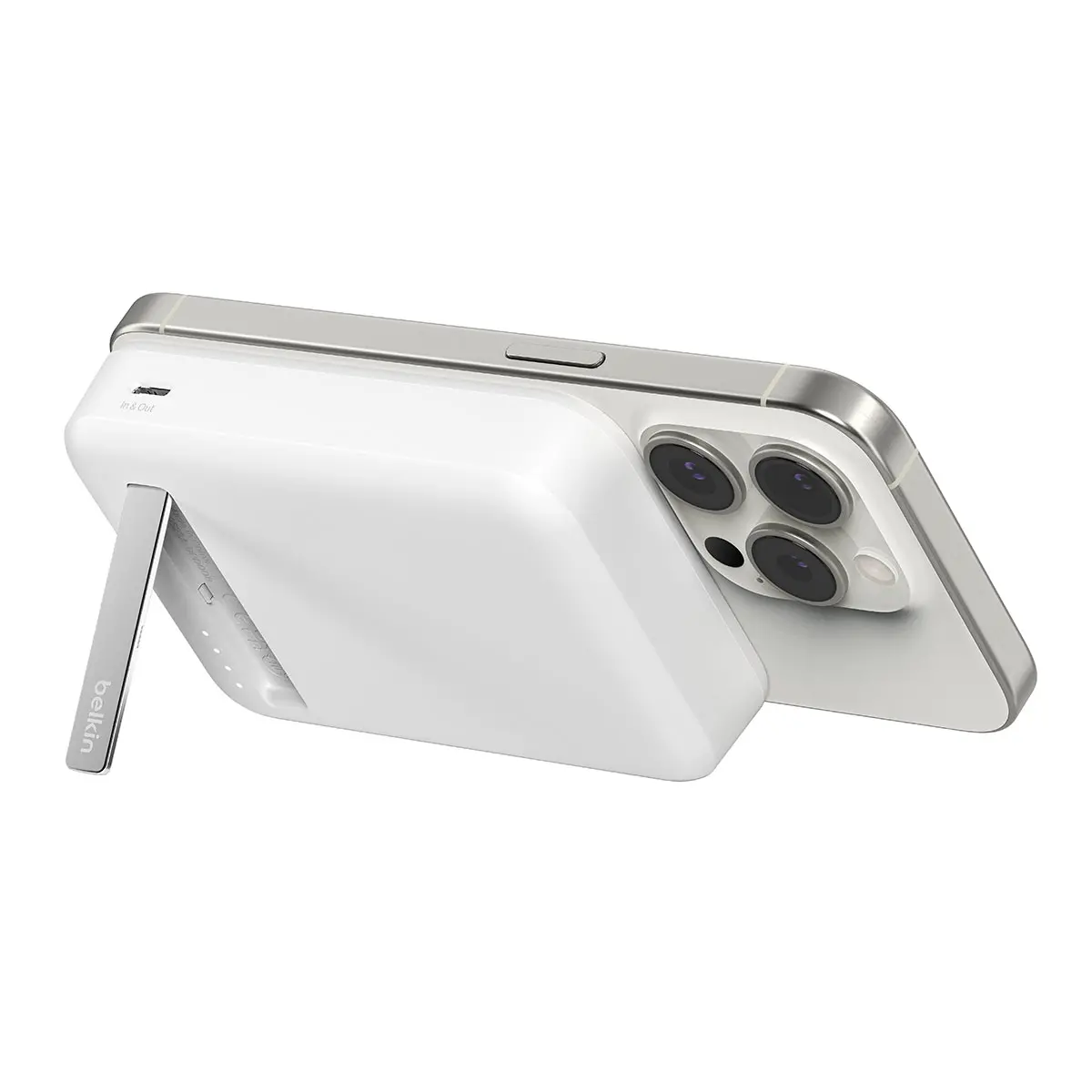 Powerbank Belkin BPD008BTWH BoostCharge Pro Magnetic 10000mAh,15W Qi2, MagSafe Biały