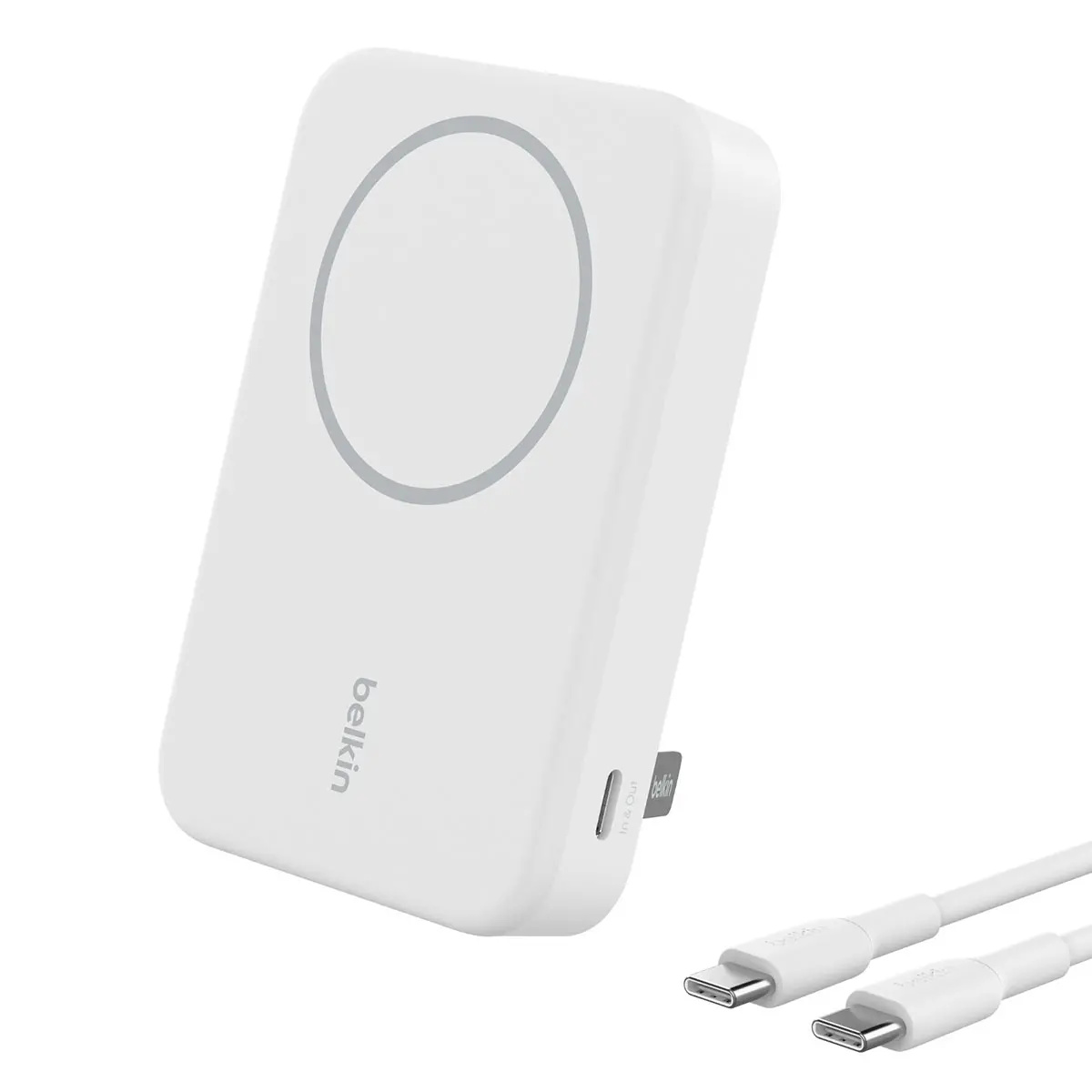Powerbank Belkin BPD008BTWH BoostCharge Pro Magnetic 10000mAh,15W Qi2, MagSafe Biały