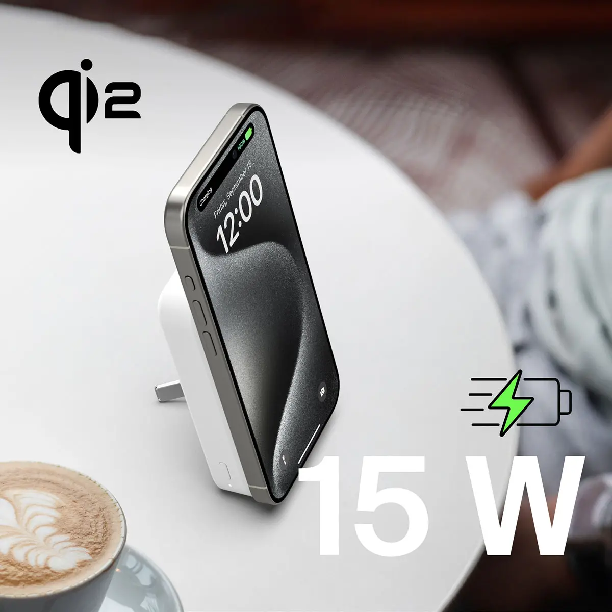 Powerbank Belkin BPD008BTWH BoostCharge Pro Magnetic 10000mAh,15W Qi2, MagSafe Biały