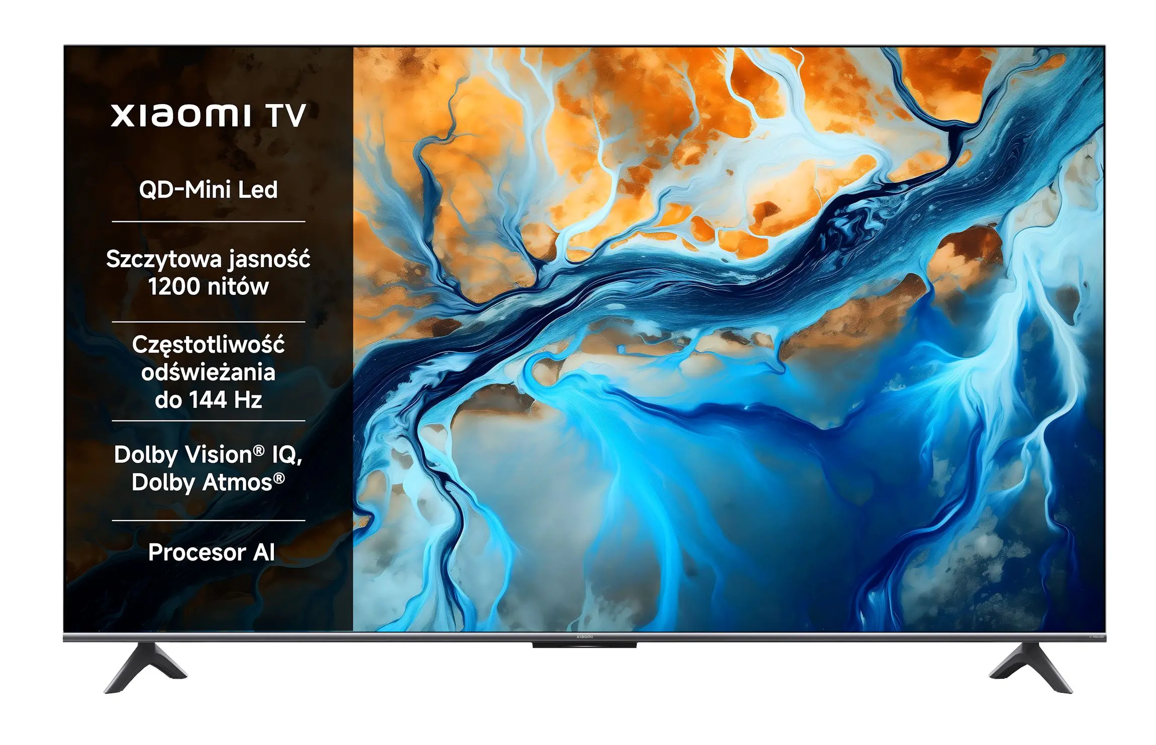 Telewizor Xiaomi TV S Mini LED 55 2025 55" QD-Mini LED 4K 144Hz Google TV Dolby Vision Dolby Atmos HDMI 2.1 DVB-T2